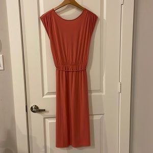 NWOT loft salmon color dress size M